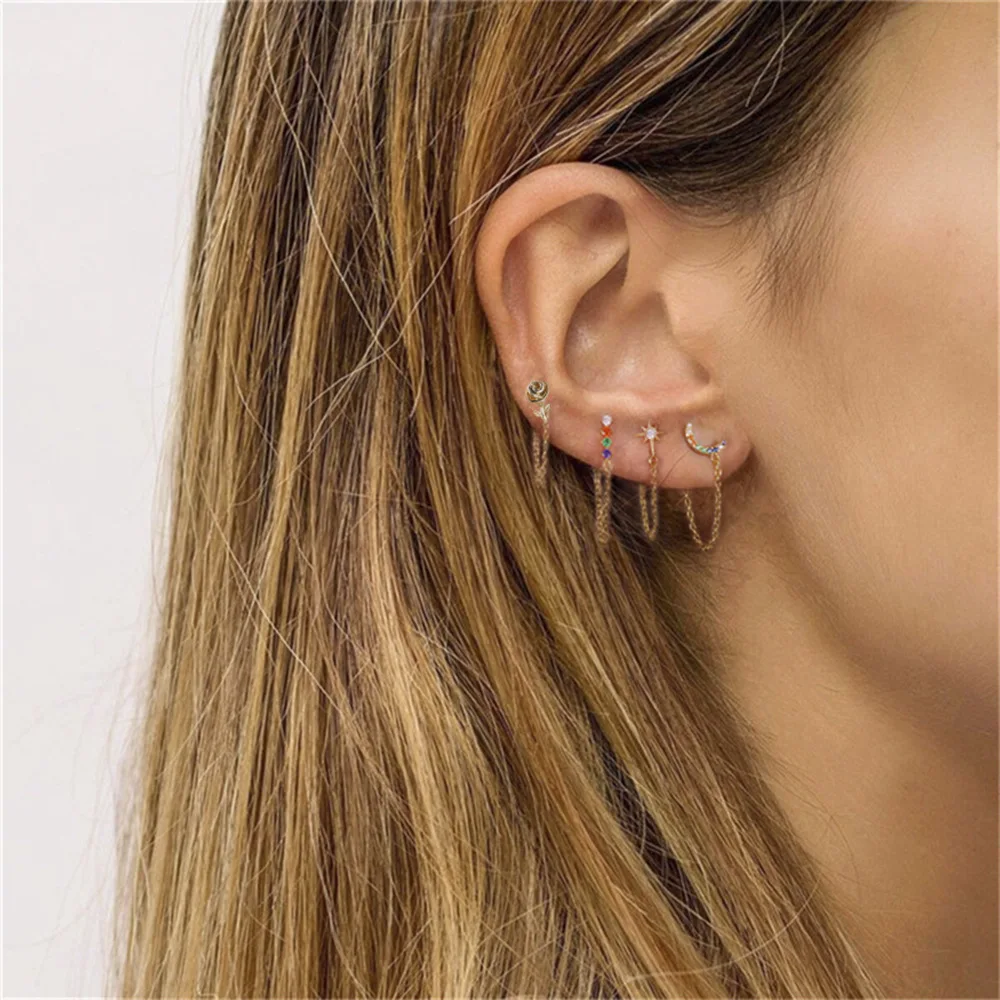 BEAUTY LAYER Fashion Stud Earrings Set Exquisite Metal Chain Rhinestone Earrings for Women Trendy Jewelry Accessories Wholesale
BEAUTY LAYER Fashion Stud Earrings Set Exquisite Metal Chain Rhinestone Earrings for Women Trendy Jewelry Accessories Wholesale