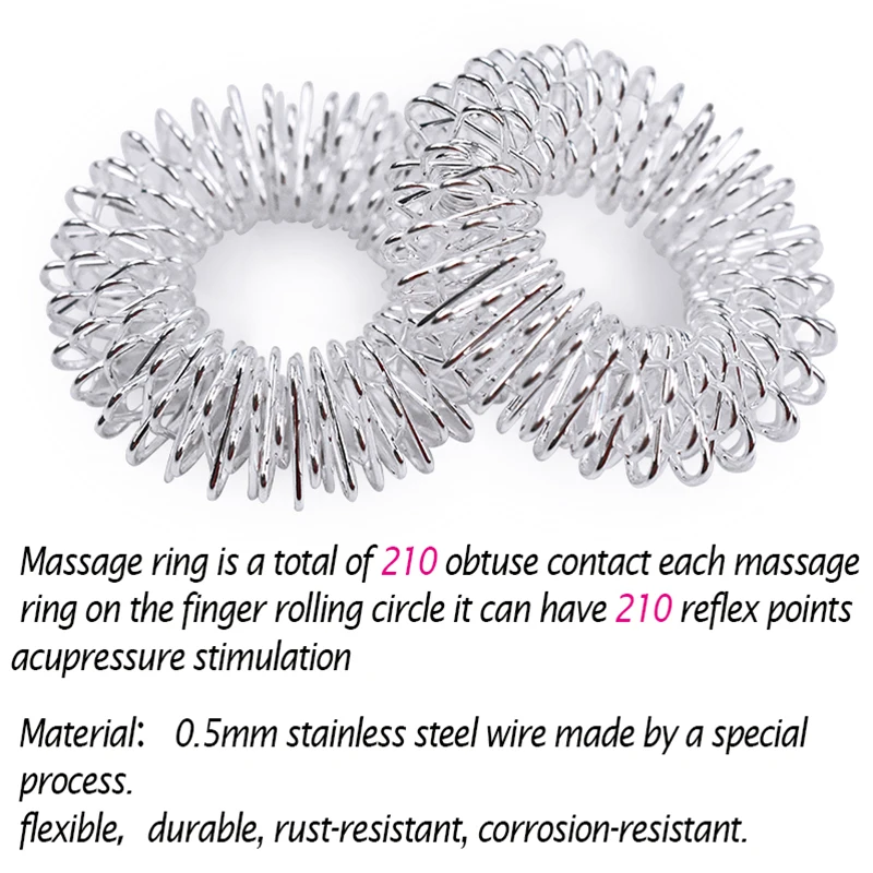 10 шт./компл. Нержавеющая сталь массажное кольцо для лечения иглоукалыванием