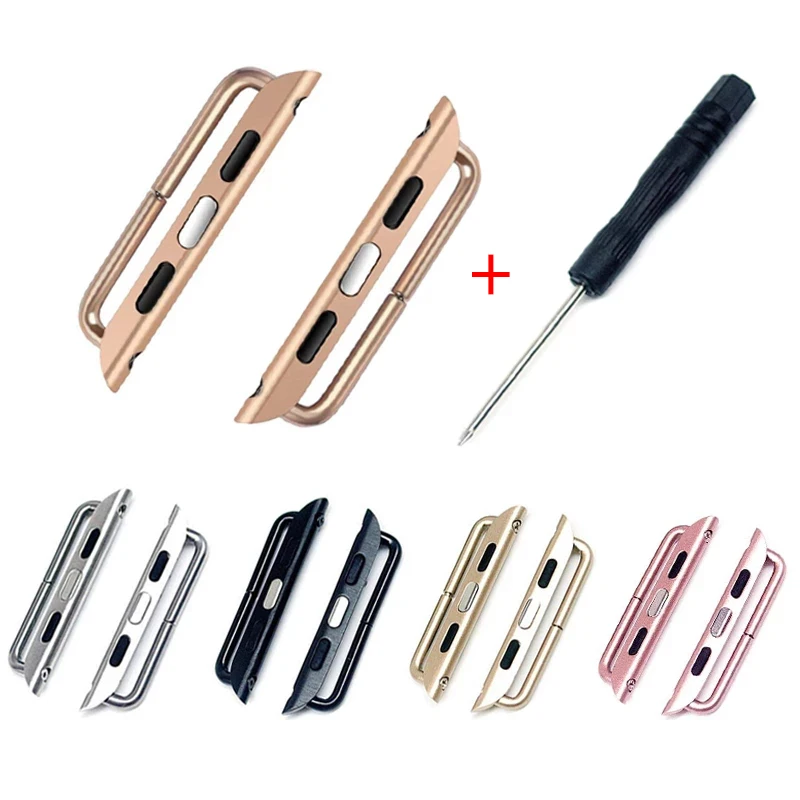 Adapter connector For Apple Watch band series 6 SE 5 4 3 2 1 for iwatch strap 42mm 38mm 44mm 40mm Stainless Steel clasp adaptor
Adapter connector For Apple Watch band series 6 SE 5 4 3 2 1 for iwatch strap 42mm 38mm 44mm 40mm Stainless Steel clasp adaptor
