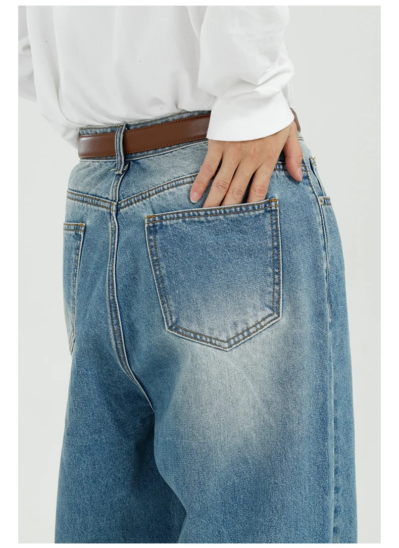 IEFB Men's Wear 2021 Trendy Blue Denim Trousers Korean Streetwear Fashion New Loose Straight Wide Leg Jeans Men Vintage 9Y5075
IEFB Men's Wear 2021 Trendy Blue Denim Trousers Korean Streetwear Fashion New Loose Straight Wide Leg Jeans Men Vintage 9Y5075