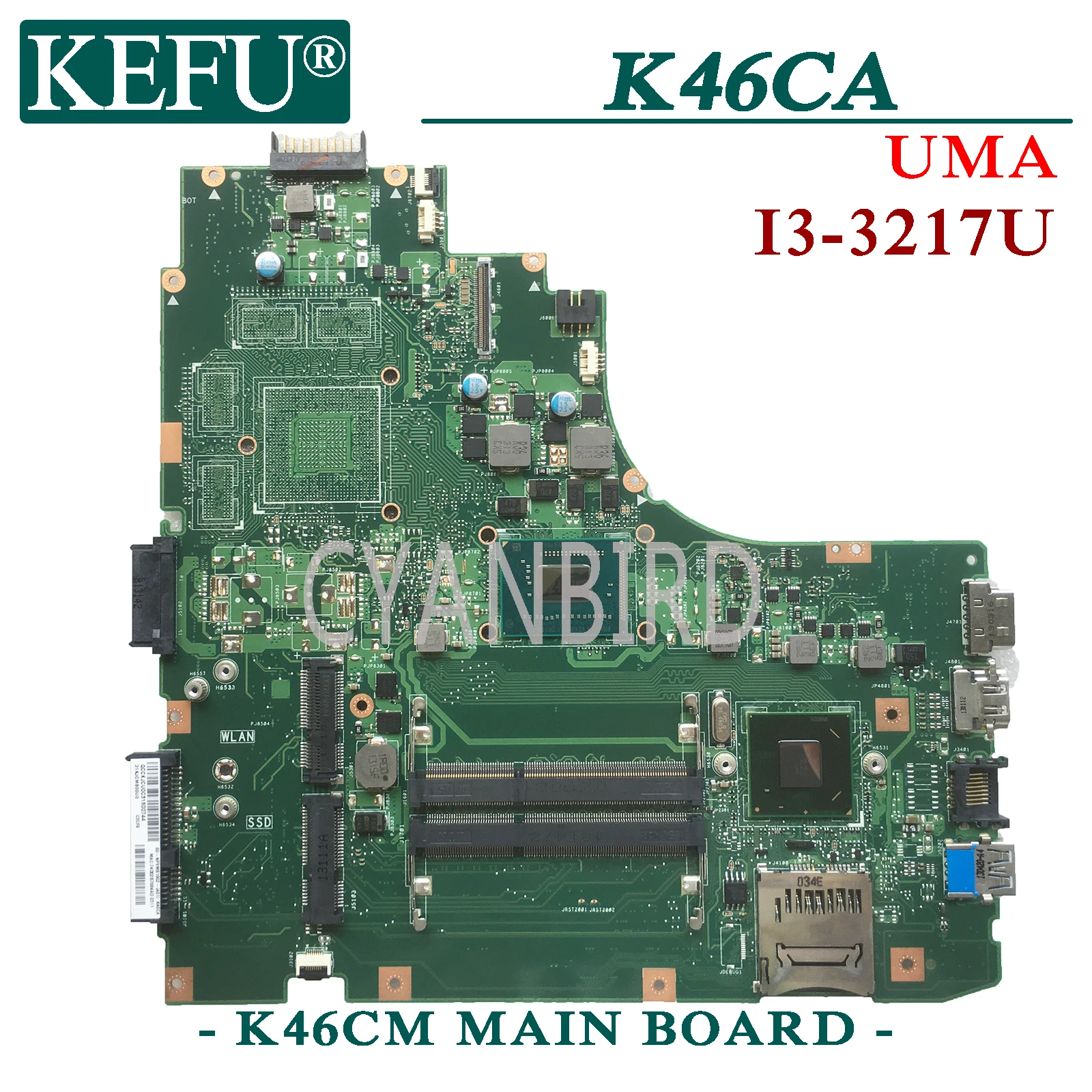 KEFU K46CM оригинальная материнская плата ASUS K46CA K46CB K46C UMA с I3-3217U материнская плата для ноутбука
KEFU K46CM оригинальная материнская плата ASUS K46CA K46CB K46C UMA с I3-3217U материнская плата для ноутбука