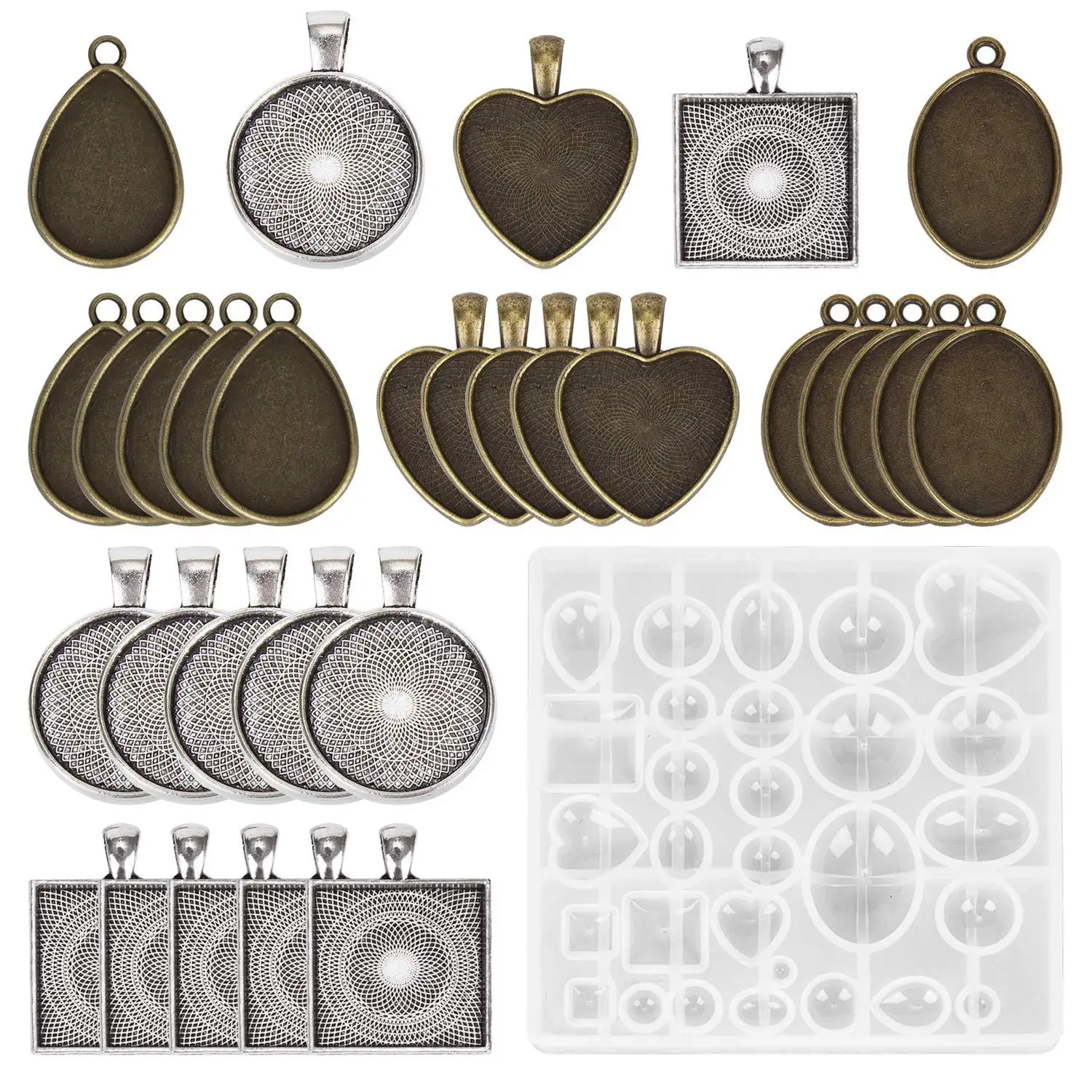 Pendant Epoxy Resin Mold Drop Dangle Fashion Jewelry Silicone Molds Diy Craft Casting Making Decoration Mould for Women Girls
Pendant Epoxy Resin Mold Drop Dangle Fashion Jewelry Silicone Molds Diy Craft Casting Making Decoration Mould for Women Girls