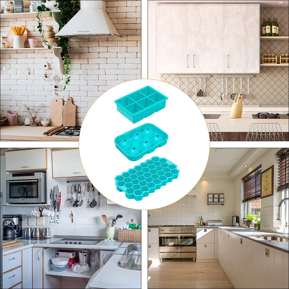 3Pcs Silicone Ice Cube Tray Mold Ice Ball Mould With Measuring Cylinder Beaker Combination Mould Cover Of Silica Gel Ice Lattice
3Pcs Silicone Ice Cube Tray Mold Ice Ball Mould With Measuring Cylinder Beaker Combination Mould Cover Of Silica Gel Ice Lattice