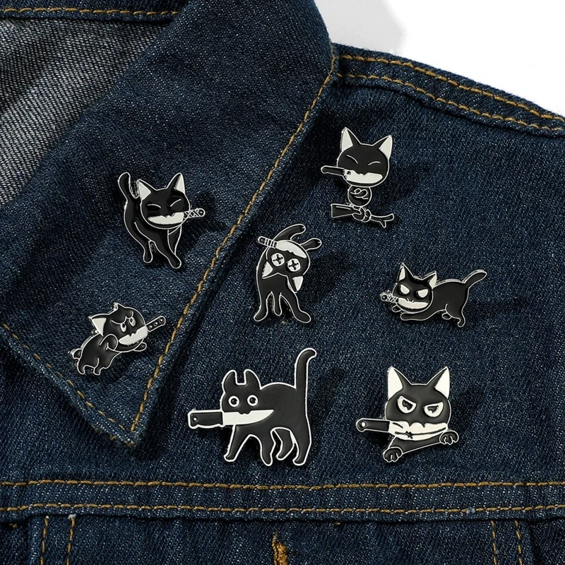 Cute Cartoon Enamel Little Black Cat Style Brooch Children's Day Gift Cat Brooch Badge Funny Backpack Accessories
Cute Cartoon Enamel Little Black Cat Style Brooch Children's Day Gift Cat Brooch Badge Funny Backpack Accessories