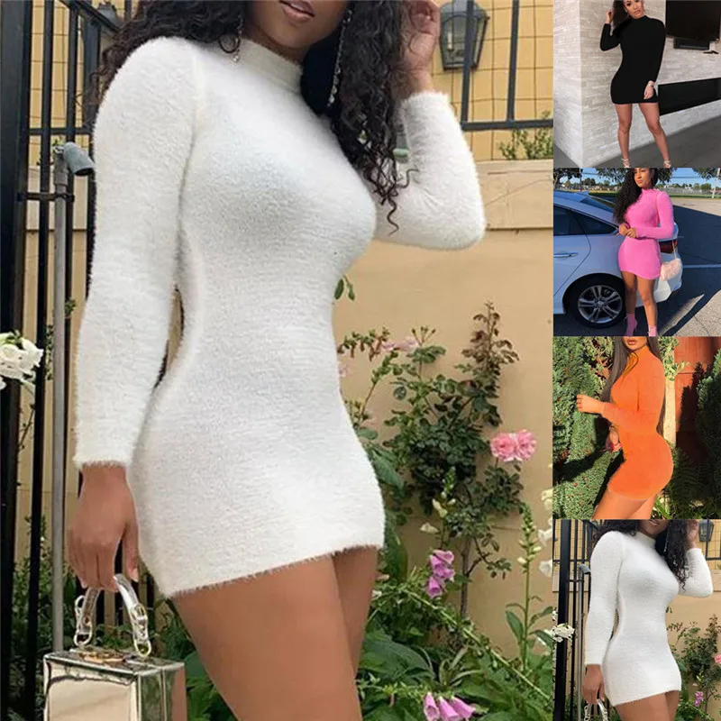 Women Ladies Turtleneck Bodycon Long Sleeve Knitted Sweater Mini Dress Winter Fall Warm Party Casual Jumper Pencil Short Dress
Women Ladies Turtleneck Bodycon Long Sleeve Knitted Sweater Mini Dress Winter Fall Warm Party Casual Jumper Pencil Short Dress