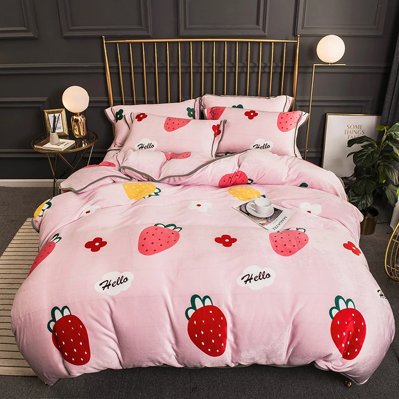 Edging Duvet Cover Bedding Sets Winter Soft Warm Double Sided Plush Coral Fleece Velvet Quilt Bed Cover Flannel Magic Fleece
Edging Duvet Cover Bedding Sets Winter Soft Warm Double Sided Plush Coral Fleece Velvet Quilt Bed Cover Flannel Magic Fleece