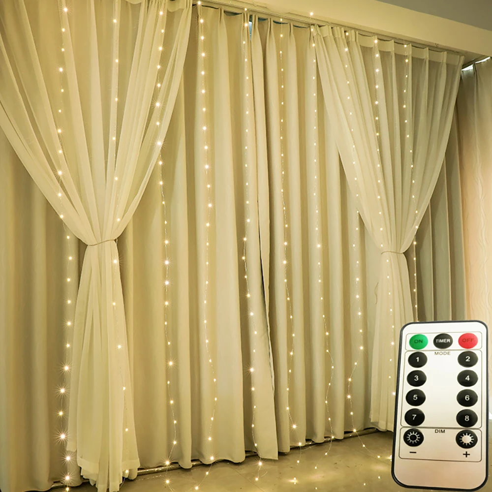 Christmas Control LED String Lights Decoration Remote USB Wedding Garland Curtain Lamp Holiday For Bedroom Bulb Outdoor Fairy
Christmas Control LED String Lights Decoration Remote USB Wedding Garland Curtain Lamp Holiday For Bedroom Bulb Outdoor Fairy
