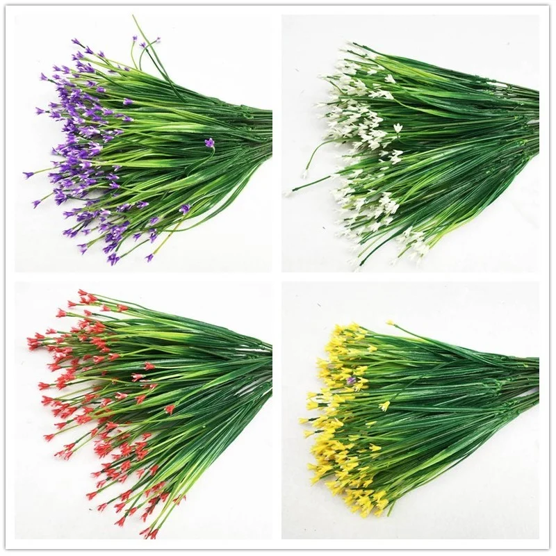 7-Fork Artificial Flowers Plastic Green Artificial Grass Plants Home Office Desk Decorative Leaves Party Decors
7-Fork Artificial Flowers Plastic Green Artificial Grass Plants Home Office Desk Decorative Leaves Party Decors