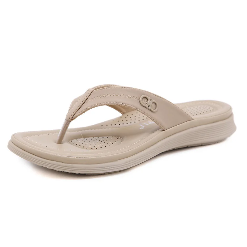 Solid Color Flat-heeled Round Toe Wear Classic Sandals and Slippers, Retro Fashion All-match Beach Shoes
Solid Color Flat-heeled Round Toe Wear Classic Sandals and Slippers, Retro Fashion All-match Beach Shoes