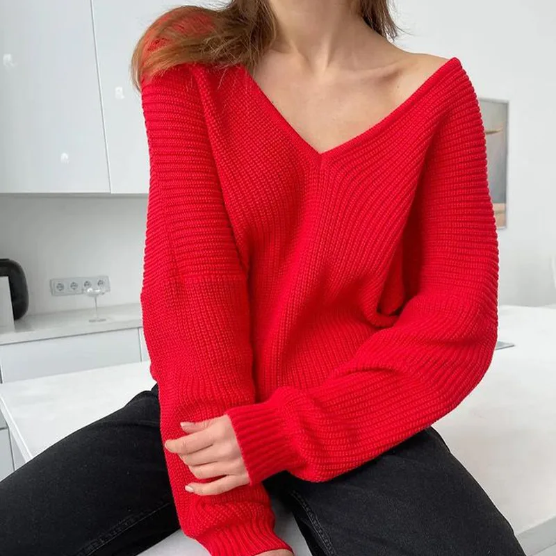 2021 Winter New Oversize Sweater Knitted V Neck Blue Thick Knit Pullover Long Sleeve Warm Sweaters for Women Vintage Strreetwear
2021 Winter New Oversize Sweater Knitted V Neck Blue Thick Knit Pullover Long Sleeve Warm Sweaters for Women Vintage Strreetwear