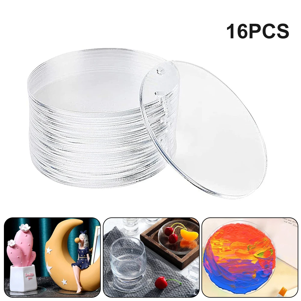 16Pcs 4" Clear Extruded Acrylic Circle Acrylic Pendants Wedding Discs Beads Plexiglass DIY Tools with Hole For picture frames
16Pcs 4" Clear Extruded Acrylic Circle Acrylic Pendants Wedding Discs Beads Plexiglass DIY Tools with Hole For picture frames