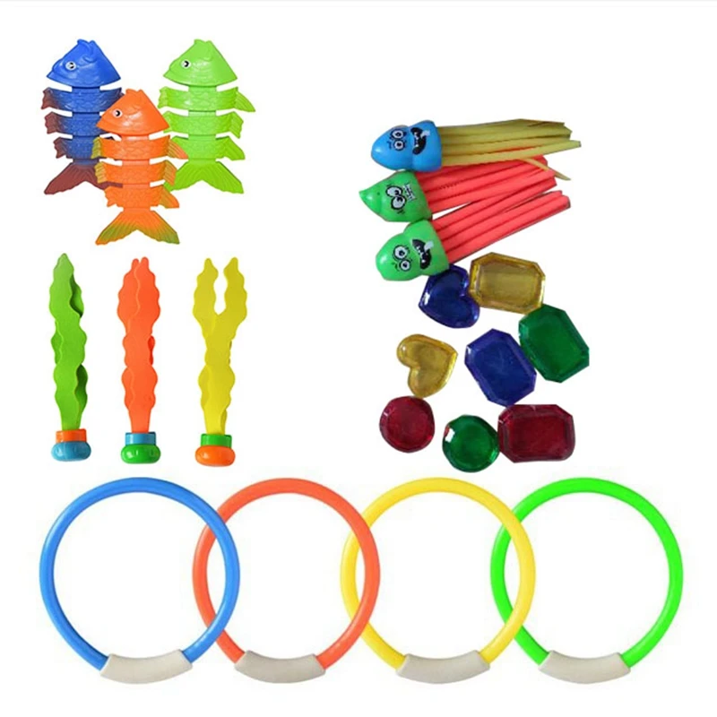 21Pcs Diving Toy Set Summer Fun Underwater Sinking Swimming Pool Toy Parent-Child Interaction Toy for Kids
21Pcs Diving Toy Set Summer Fun Underwater Sinking Swimming Pool Toy Parent-Child Interaction Toy for Kids