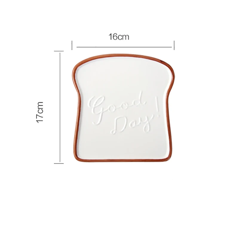 Creative Ceramic Plate Multifunctional Breakfast Plate Toast Shaped Bread Plate Salad Plate Fruit Snack Tray Household Tableware
Creative Ceramic Plate Multifunctional Breakfast Plate Toast Shaped Bread Plate Salad Plate Fruit Snack Tray Household Tableware