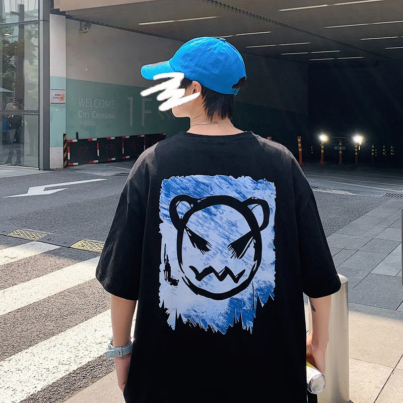 Мужская футболка оверсайз Privathinker Harajuku с принтом дьявола 2022 летние футболки