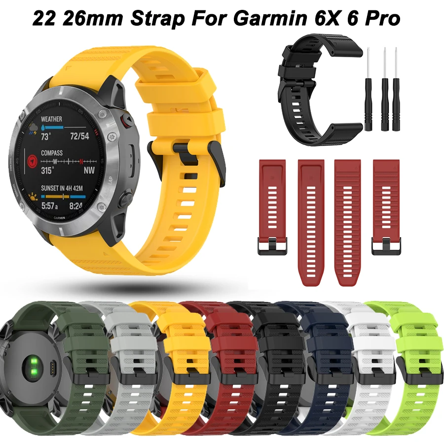Ремешок силиконовый для наручных часов Garmin Fenix 6 6X Pro 5 5X Forerunner 935 945
Ремешок силиконовый для наручных часов Garmin Fenix 6 6X Pro 5 5X Forerunner 935 945