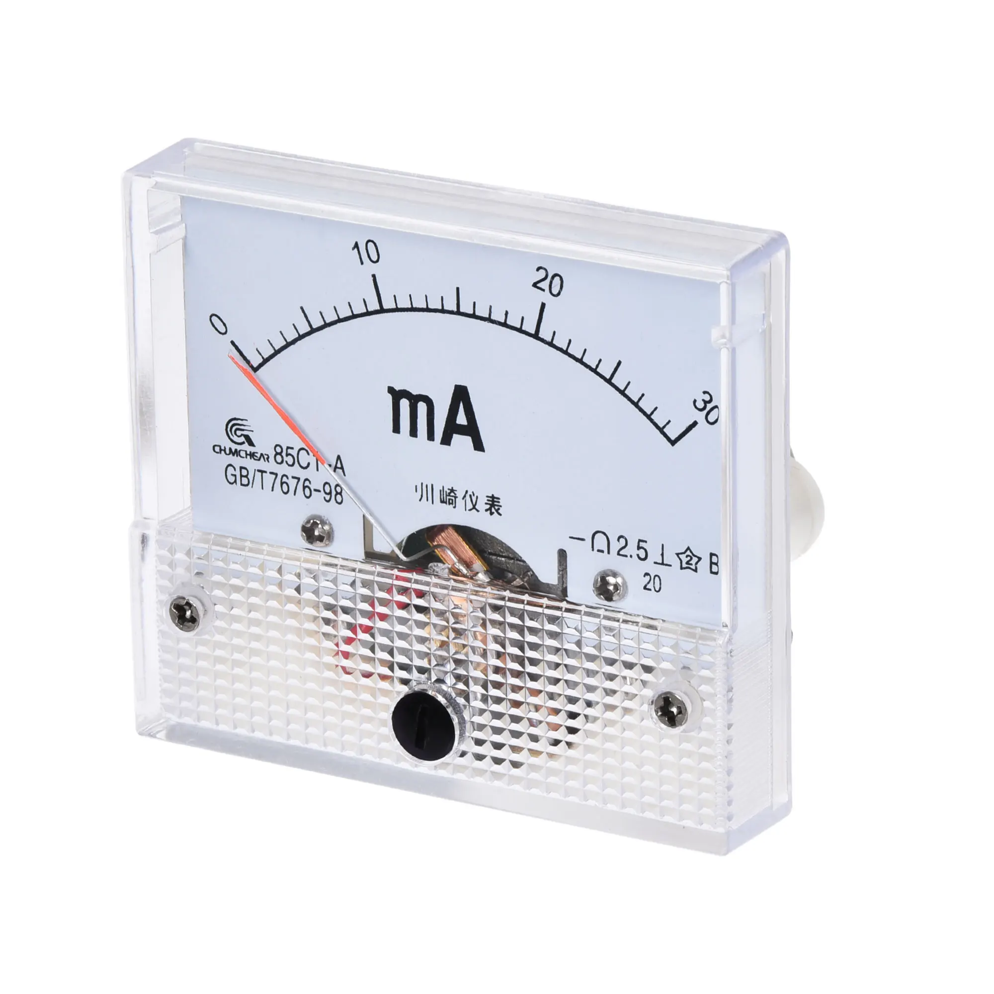 Uxcell Analog Current Panel Meter, DC 0-30mA Class 2.5 Ammeter Ampere Tester Gauge for Circuit Testing, White
Uxcell Analog Current Panel Meter, DC 0-30mA Class 2.5 Ammeter Ampere Tester Gauge for Circuit Testing, White