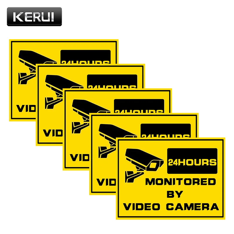 5pcs WARNING STICKER Security Signs-Window Stickers Home Security Surveillance System CCTV Alert Sticker For IP Camera
5pcs WARNING STICKER Security Signs-Window Stickers Home Security Surveillance System CCTV Alert Sticker For IP Camera