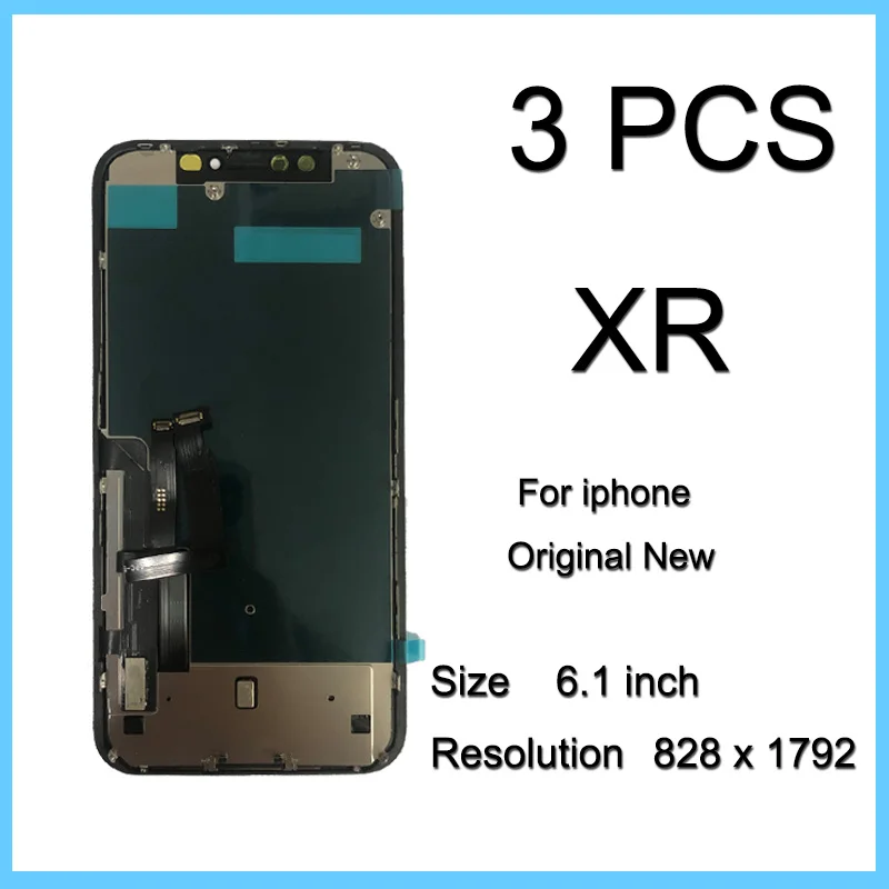 Wholesale 3 pcs 100% AMOLED Lcd For iPhone XR Display Touch Screen Digitizer Assembly For iPhone XR Lcd touch Screen Display
Wholesale 3 pcs 100% AMOLED Lcd For iPhone XR Display Touch Screen Digitizer Assembly For iPhone XR Lcd touch Screen Display