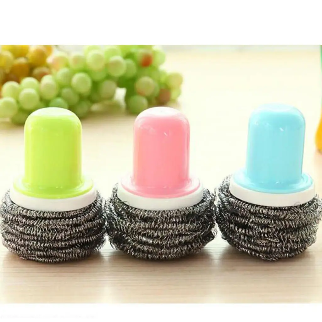 2pcs 7cm Dia. Short Handle Steel Wire Ball Brush Dish Cleaning Steel Wire Heavy Duty Cleaning Scrub Brush for Kitchen Cleaning
2pcs 7cm Dia. Short Handle Steel Wire Ball Brush Dish Cleaning Steel Wire Heavy Duty Cleaning Scrub Brush for Kitchen Cleaning