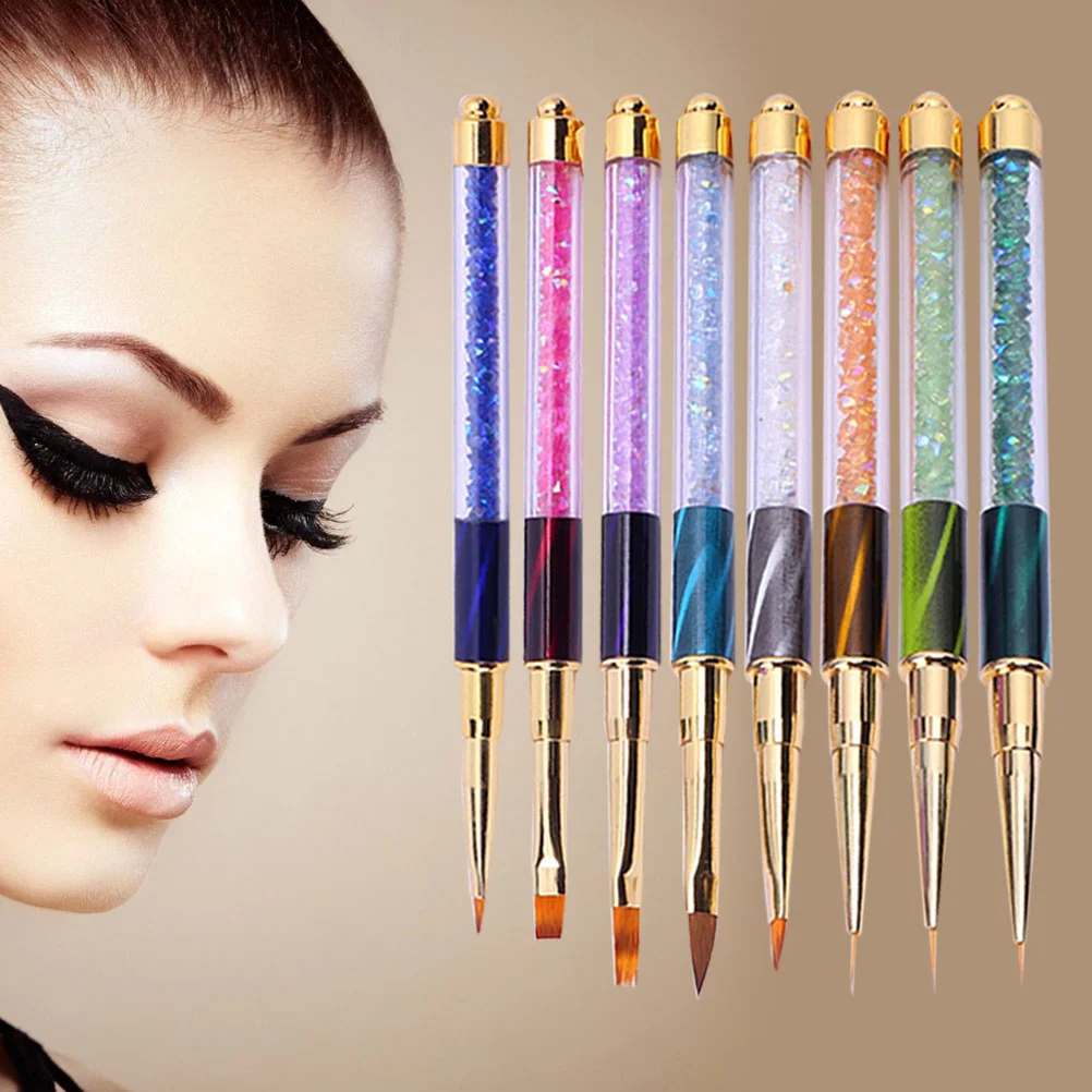 8pcs UV Liner Painting Gradient Brush Pen Cat Eye Rhinestone Handle Manicure Nail Art Brush Set
8pcs UV Liner Painting Gradient Brush Pen Cat Eye Rhinestone Handle Manicure Nail Art Brush Set
