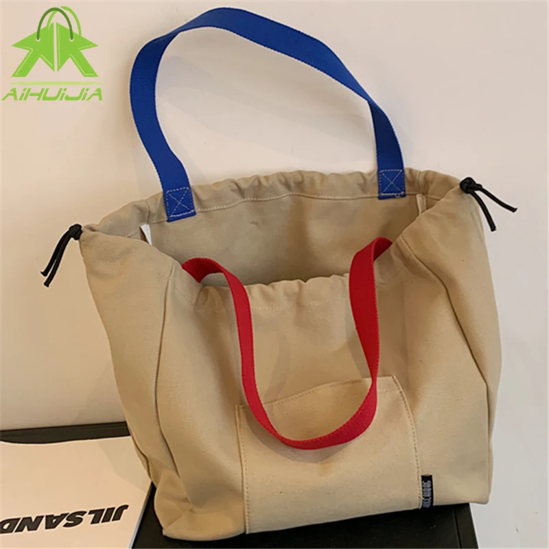 Простые однотонные водонепроницаемые холщовые Сумки на шнурке, повседневные Модные ручные сумки, новые трендовые вместительные женские су...
Простые однотонные водонепроницаемые холщовые Сумки на шнурке, повседневные Модные ручные сумки, новые трендовые вместительные женские су...