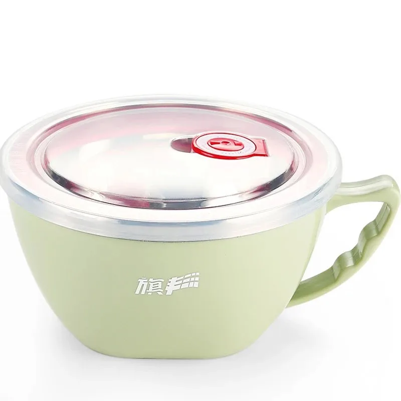 900ML 304 Stainless Steel Instant Noodle Bowl Japanese-style Instant Noodle Bowl with Lid Student Double Insulated Lunch Box
900ML 304 Stainless Steel Instant Noodle Bowl Japanese-style Instant Noodle Bowl with Lid Student Double Insulated Lunch Box