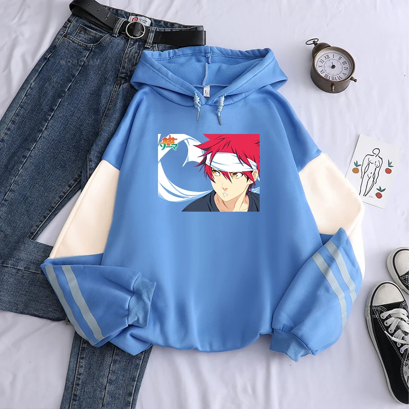 Толстовки Shokugeki no Souma из аниме продовольственные войны! Soma Cool Yukihira мужские и
