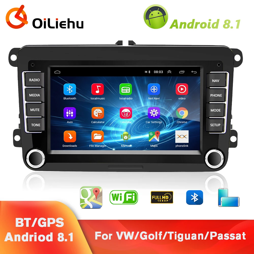 OiLiehu 2 Din Android Car Radio Stereo Receiver GPS 7'' Multimedia Player For Volkswagen/VW/Tiguan/Golf/Skoda/Passat b6/b7/Seat
OiLiehu 2 Din Android Car Radio Stereo Receiver GPS 7'' Multimedia Player For Volkswagen/VW/Tiguan/Golf/Skoda/Passat b6/b7/Seat