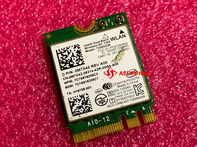 FOR Dell Venue 11 Pro T07G 7130 7139 Internal Wireless AC 7260 WLAN Wifi Card 0M7X42 M7X42 CN-0M7X42
FOR Dell Venue 11 Pro T07G 7130 7139 Internal Wireless AC 7260 WLAN Wifi Card 0M7X42 M7X42 CN-0M7X42