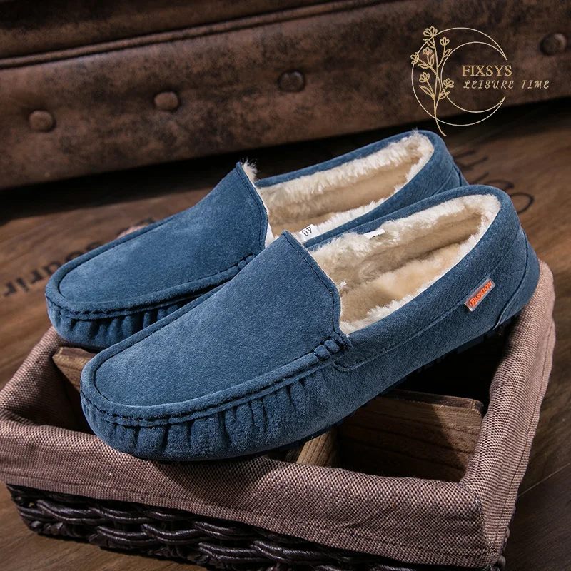 FIXSYS Winter Mens Loafers Plush Suede Leather Driving Shoes Casual Warm Fur Men Loafer Man Flat Moccasins Slip On Boat Shoes
FIXSYS Winter Mens Loafers Plush Suede Leather Driving Shoes Casual Warm Fur Men Loafer Man Flat Moccasins Slip On Boat Shoes
