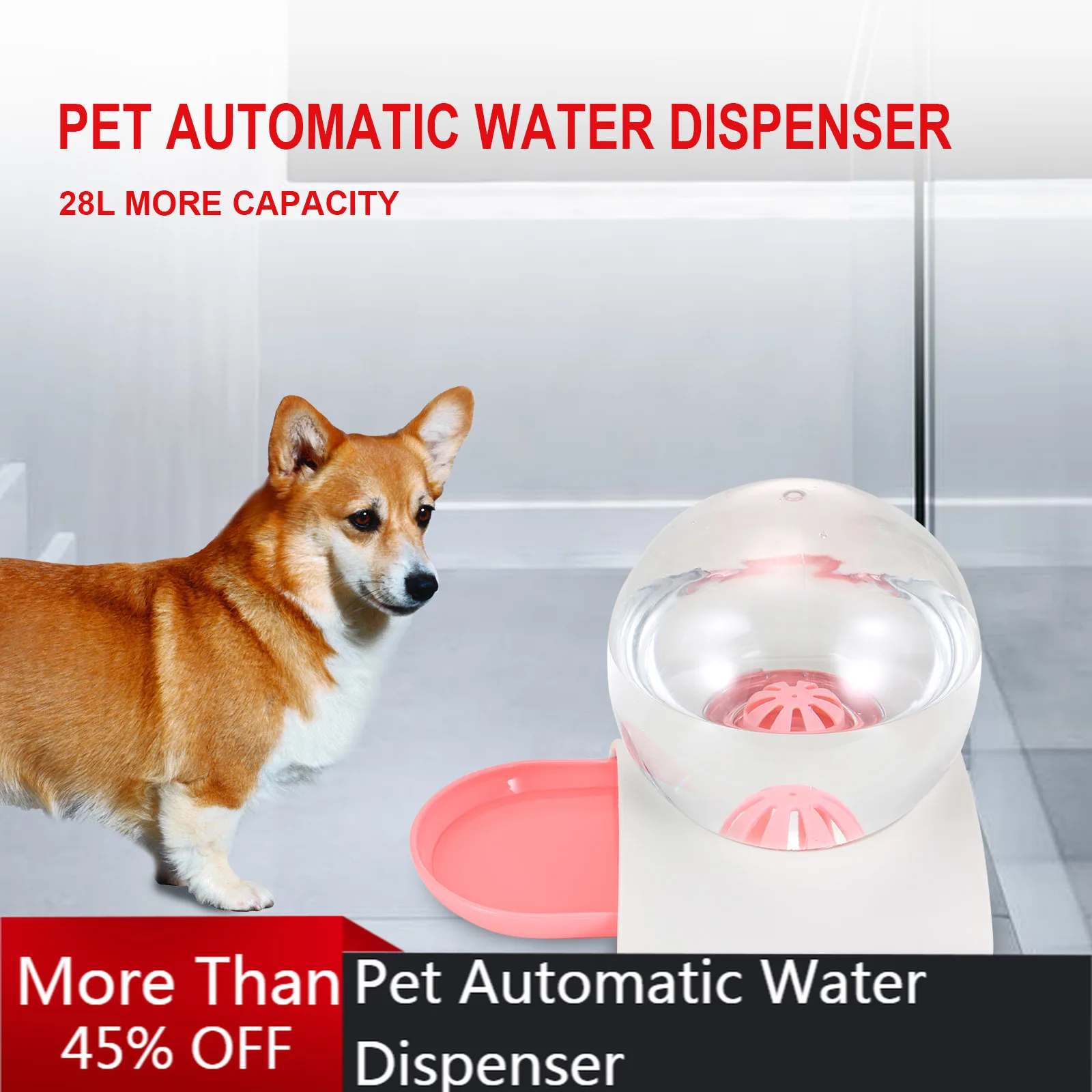 2.8L Pet Cat Dog Bubble Automatic Water Feeder Fountain for Pets Water Dispenser Large Drinking Bowl Cat No Electricity Drink
2.8L Pet Cat Dog Bubble Automatic Water Feeder Fountain for Pets Water Dispenser Large Drinking Bowl Cat No Electricity Drink