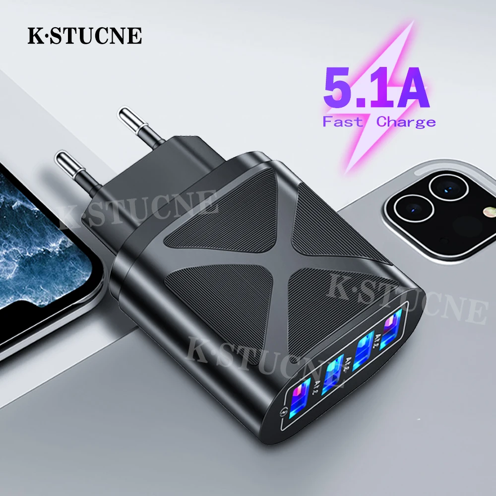 USB Fast Charger QC 3.0 Mobile Phone Universal Wall 4 Ports Fast Charging For iPhone 11 12 Pro Max XiaomiRedmi Huawei Charger
USB Fast Charger QC 3.0 Mobile Phone Universal Wall 4 Ports Fast Charging For iPhone 11 12 Pro Max XiaomiRedmi Huawei Charger