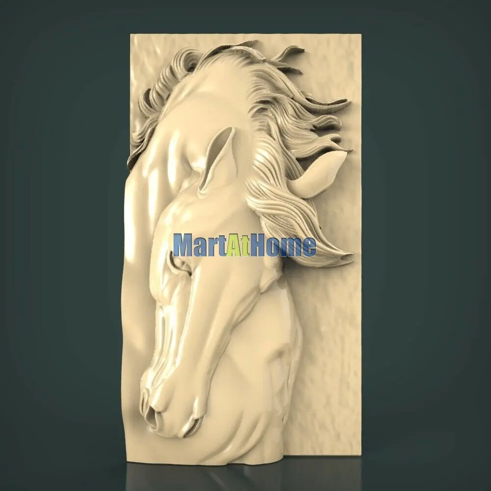 3D STL Model Horse Head for CNC Router Engraving & 3D Printing Relief Support ZBrush Artcam Aspire Cut3d
3D STL Model Horse Head for CNC Router Engraving & 3D Printing Relief Support ZBrush Artcam Aspire Cut3d