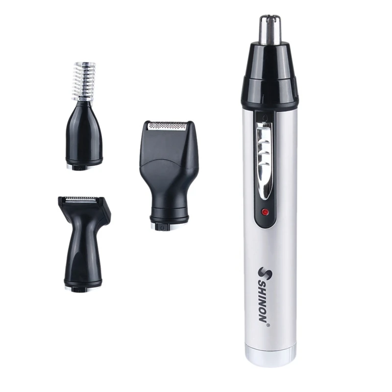 SHINON 4-In-1 Men's Grooming Kit and Men's Electric Nose Hair Trimmer, Cordless and Cordless Use Trimming Tool EU Plug
SHINON 4-In-1 Men's Grooming Kit and Men's Electric Nose Hair Trimmer, Cordless and Cordless Use Trimming Tool EU Plug