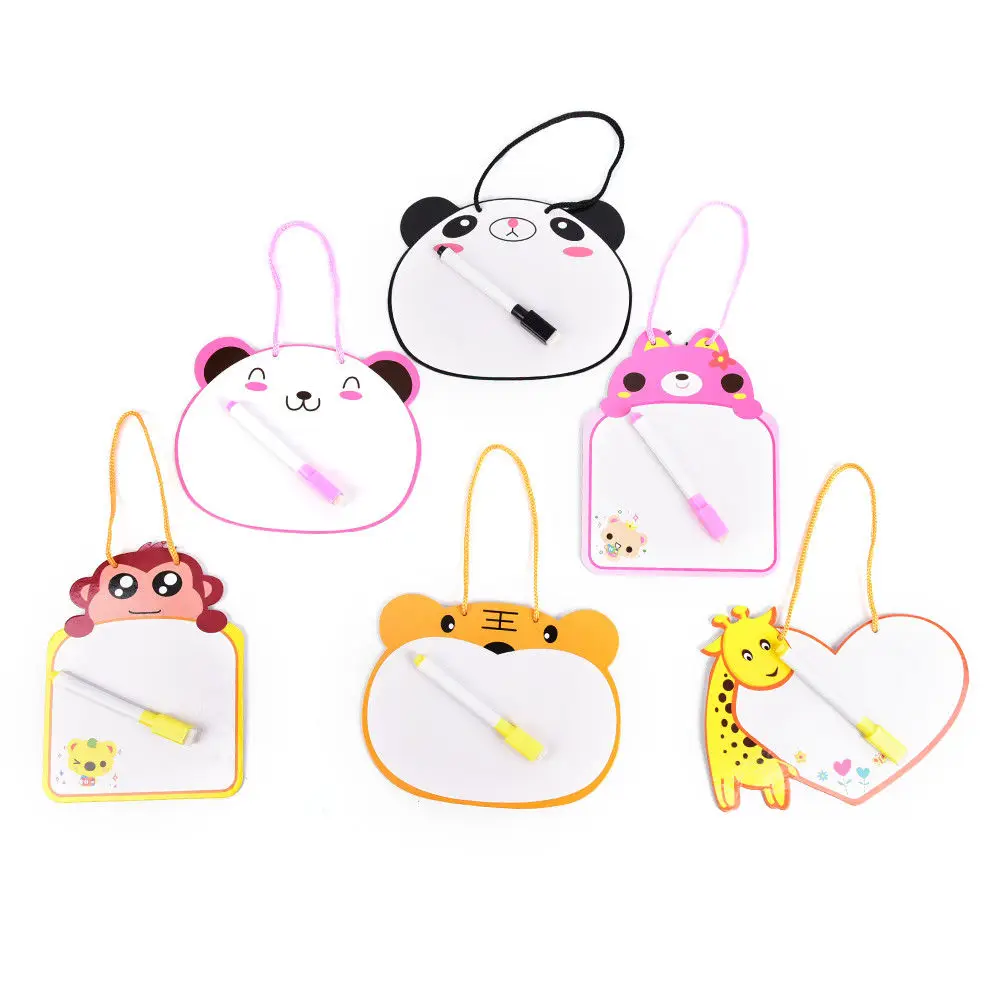 1Pcs Kids Cartoon Animal Whiteboard One Piece Dry Wipe Cardboard Drawing Kid White Board Hanging With Pen 18cm*14cm SD&HI
1Pcs Kids Cartoon Animal Whiteboard One Piece Dry Wipe Cardboard Drawing Kid White Board Hanging With Pen 18cm*14cm SD&HI