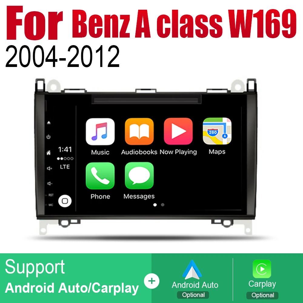 Автомобильный DVD-плеер с навигацией GPS для Mercedes Benz A класса W169 2004-2012 NTG Автомобильная Android-мультимедийная система Экран Радио Стерео на.