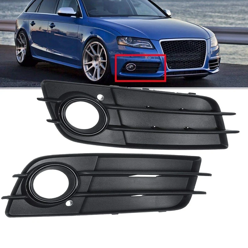 Front Bumper Fog Light Grille Grill Fog Light Cover For- A4 B8 2008-2012 8K0807681C 8K0807682C
Front Bumper Fog Light Grille Grill Fog Light Cover For- A4 B8 2008-2012 8K0807681C 8K0807682C