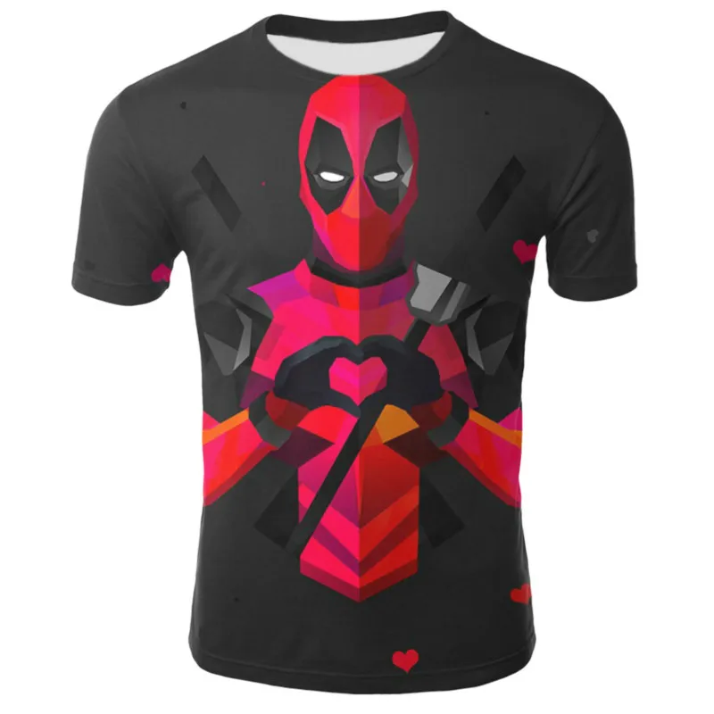2021 new 3D Deadpool super large fun cartoon T-shirt Summer Boys short sleeve T-shirt Boys / Girls casual wear
2021 new 3D Deadpool super large fun cartoon T-shirt Summer Boys short sleeve T-shirt Boys / Girls casual wear