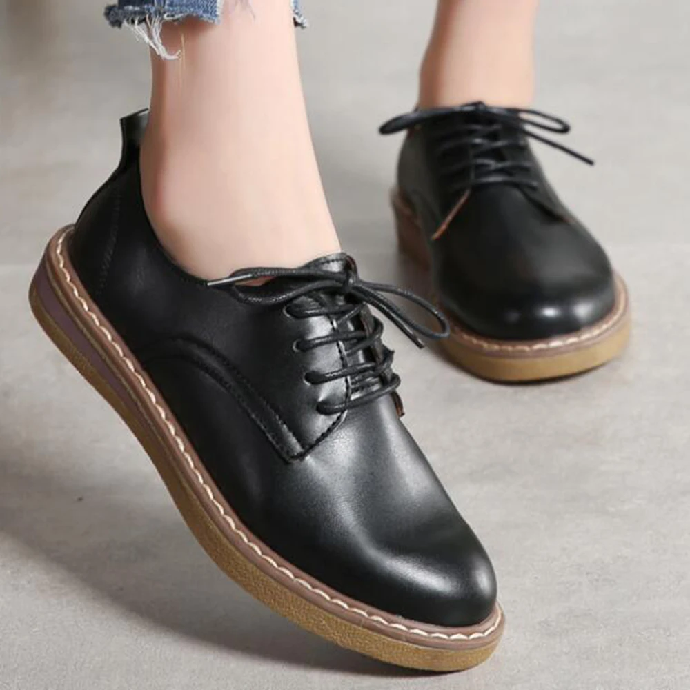British wind small leather shoes school girls college wind casual shoes spring new flat women's shoes Lace up Oxford shoes ww56 
British wind small leather shoes school girls college wind casual shoes spring new flat women's shoes Lace up Oxford shoes ww56