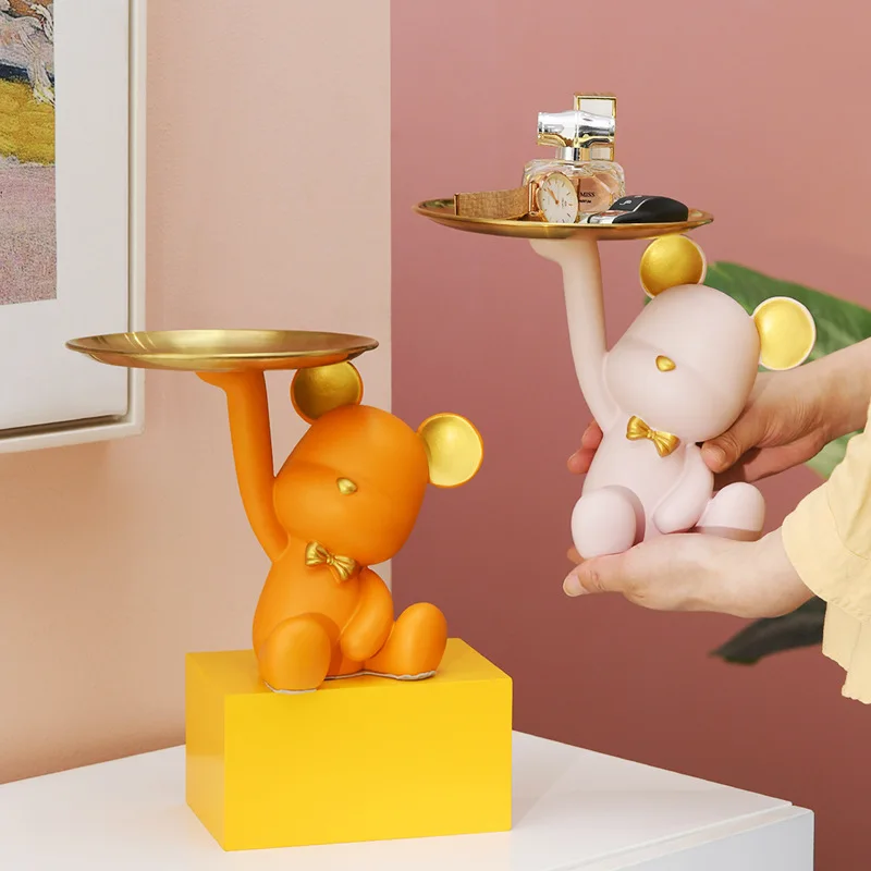 Violent Bear Enters The Door Tray objiect To Store Small Ornaments Living Room Porch Tv Cabinet Home Decorations Wedding Gifts
Violent Bear Enters The Door Tray objiect To Store Small Ornaments Living Room Porch Tv Cabinet Home Decorations Wedding Gifts