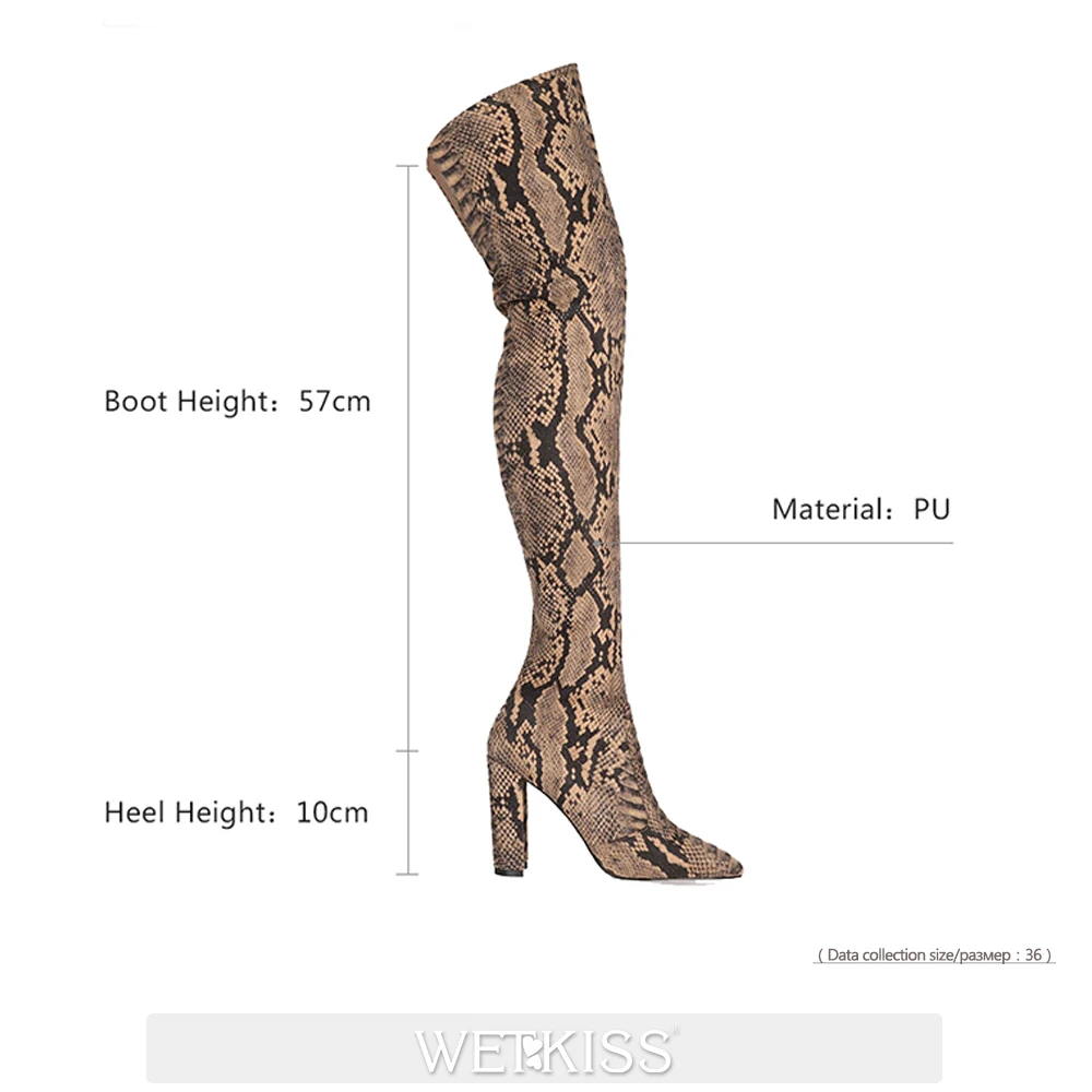 WETKISS Women's Over The Knee Boots High Heels Suede Pointed Toe Snake Print Zip Fashion Sexy Long Autumn Winter Boots 2020 New
WETKISS Women's Over The Knee Boots High Heels Suede Pointed Toe Snake Print Zip Fashion Sexy Long Autumn Winter Boots 2020 New