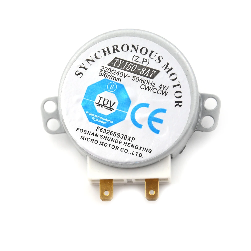 AC 220-240V 4W 6RPM 48mm Dia Micro Synchronous Motor for Warm Air Blower 50/60Hz CW/CCW TYJ50-8A7 microwave oven tray motor
AC 220-240V 4W 6RPM 48mm Dia Micro Synchronous Motor for Warm Air Blower 50/60Hz CW/CCW TYJ50-8A7 microwave oven tray motor