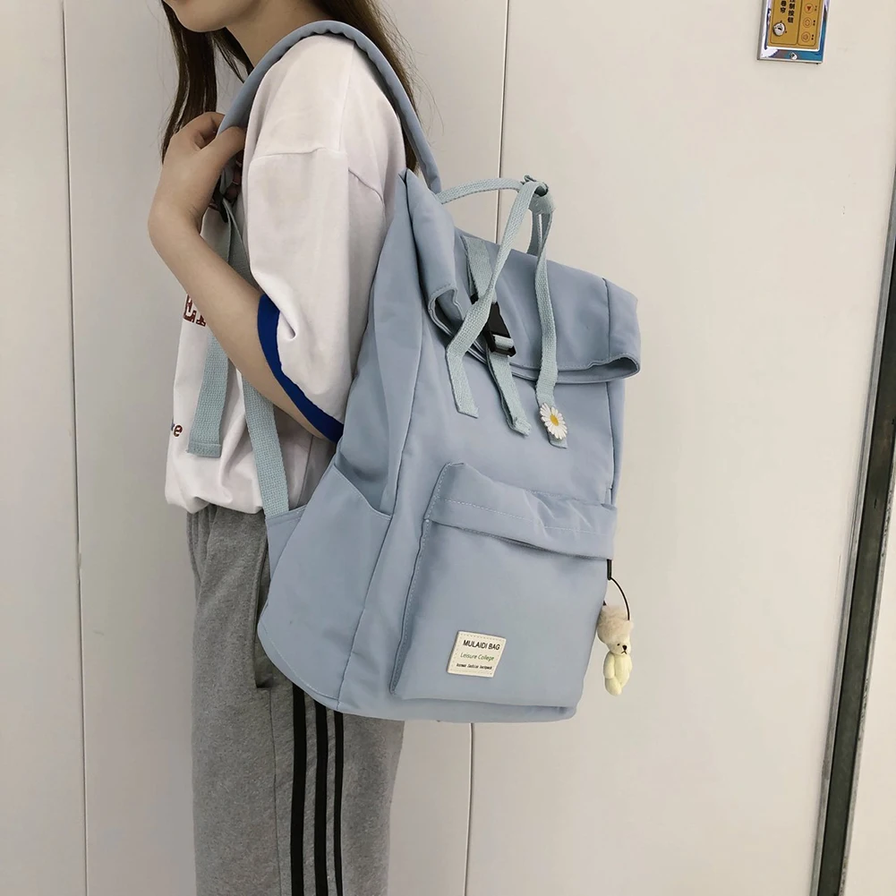 Casual Solid Color Women Large Capacity Backpack Preppy Style School Bags For Students Ladies Nylon Rucksacks Shoulder Handbags
Casual Solid Color Women Large Capacity Backpack Preppy Style School Bags For Students Ladies Nylon Rucksacks Shoulder Handbags