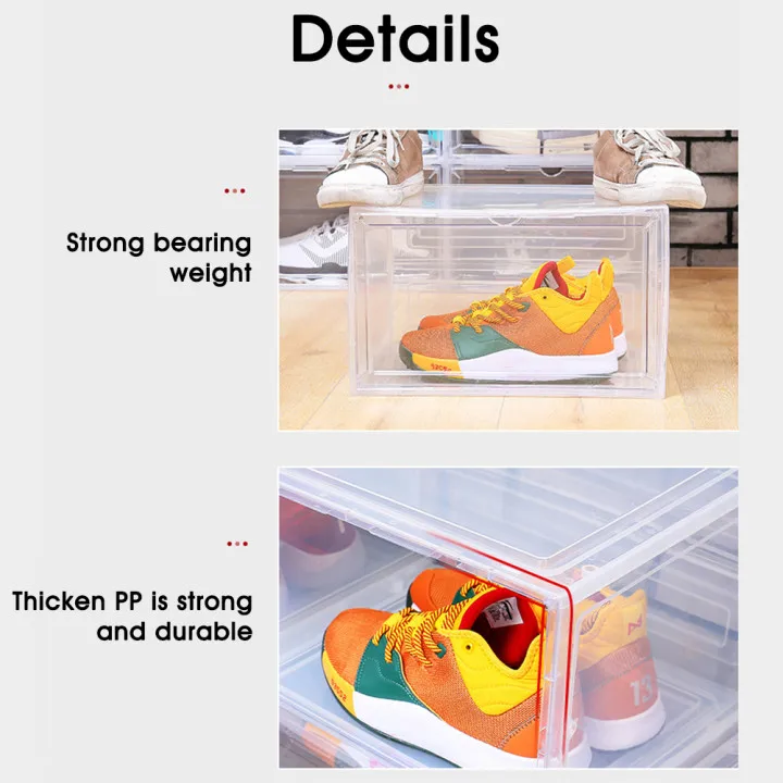 Plastic Shoes Case Thickened Transparent Drawer Case Plastic Shoe Boxes Stackable Box Shoe Organizer Shoebox For Shoe Collection
Plastic Shoes Case Thickened Transparent Drawer Case Plastic Shoe Boxes Stackable Box Shoe Organizer Shoebox For Shoe Collection