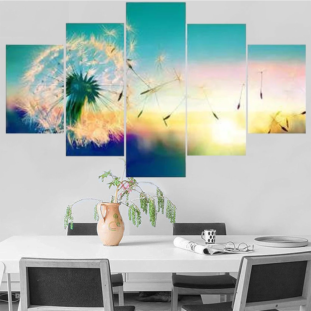 5 Pieces Wall Art Canvas Painting Landscape Poster Dandelion Flower Modular Pictures Home Decoration Modern Living Room
5 Pieces Wall Art Canvas Painting Landscape Poster Dandelion Flower Modular Pictures Home Decoration Modern Living Room