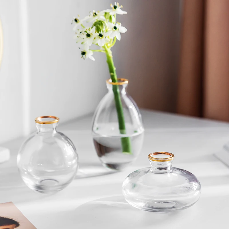 INS Mini Small Vase Nordic Simple Glass Transparent Living Room Flower Arrangement Mini Ins Wind Tabletop Terrarium Glass Vase
INS Mini Small Vase Nordic Simple Glass Transparent Living Room Flower Arrangement Mini Ins Wind Tabletop Terrarium Glass Vase