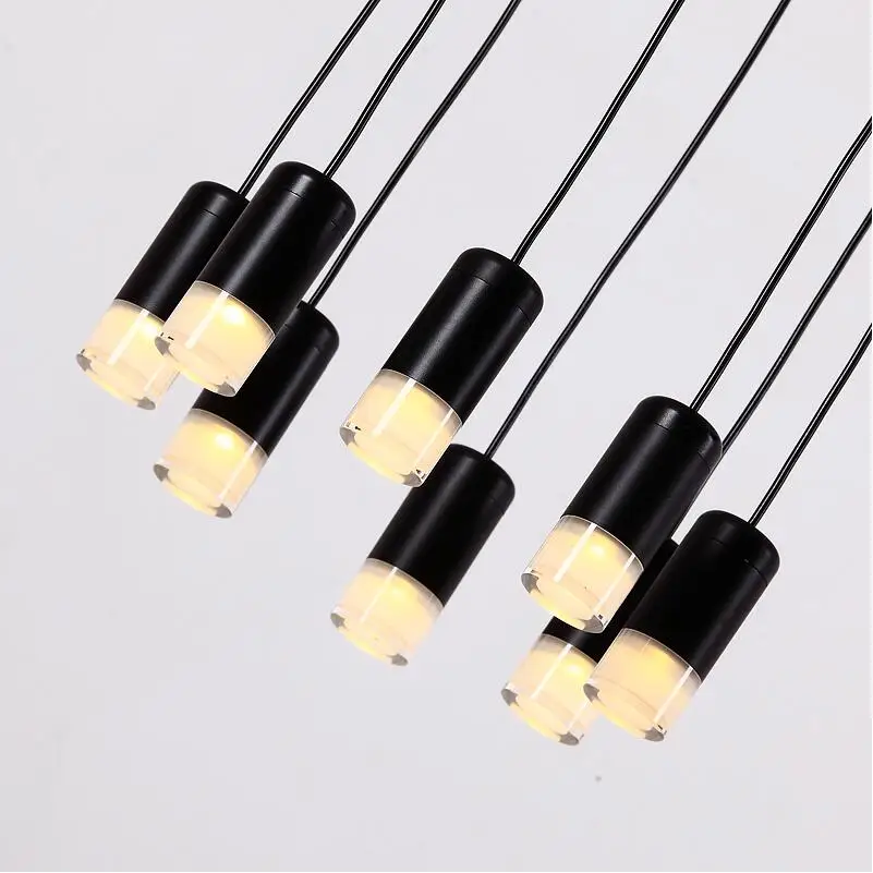 Nordic Modern 110V 220V 240V LED black wireflow pendant light lamp stairwell hall lobby 3 meters cable flow black hanging lamp
Nordic Modern 110V 220V 240V LED black wireflow pendant light lamp stairwell hall lobby 3 meters cable flow black hanging lamp