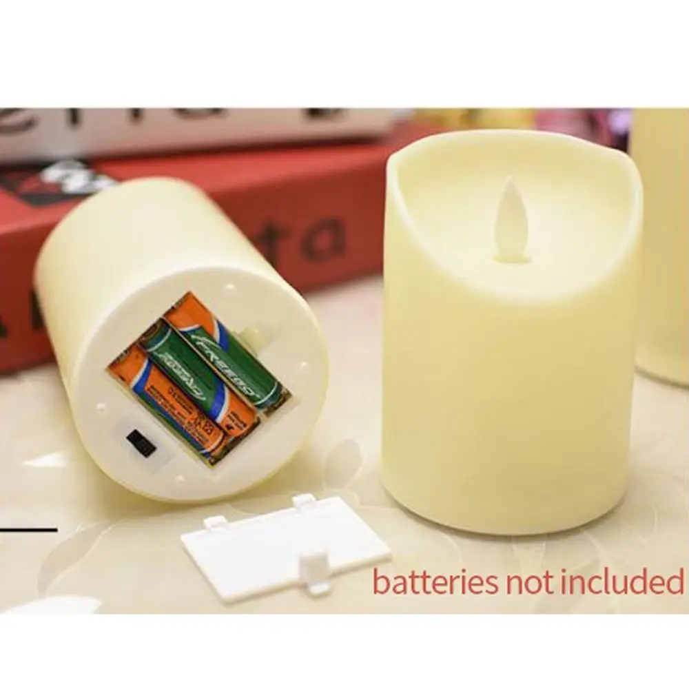 Беспламенные Свечи 3 набора в упаковке пластиковые Меняющие цвет свечи