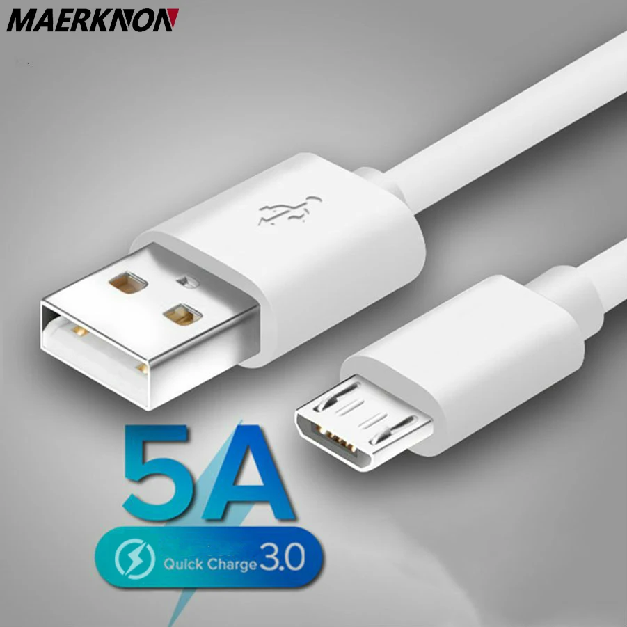 

5A Micro USB Cable Fast Charging 1m 2m Data Sync Wire For Samsung S7 Huawei Xiaomi Note Tablet Android USB Phone Charger Cables