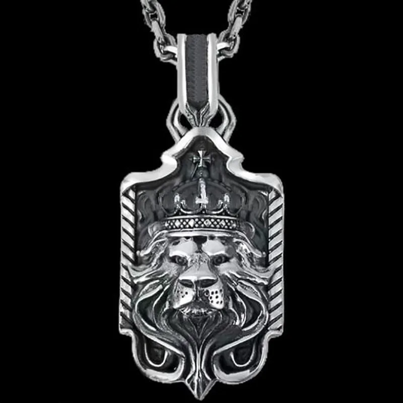 Men's Domineering Crown King Lion Head Animal Shield Pendants Necklaces for Party Rock Viking Cool Fashion Jewelry
Men's Domineering Crown King Lion Head Animal Shield Pendants Necklaces for Party Rock Viking Cool Fashion Jewelry